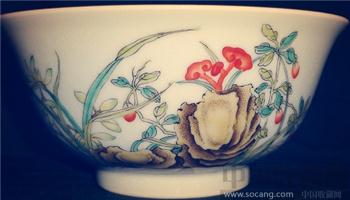 洋彩瓷碗-收藏网