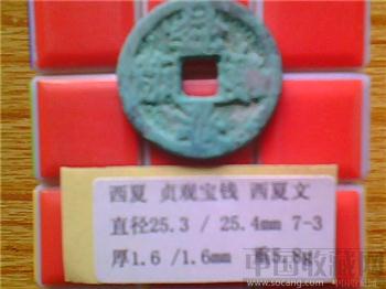 西夏  贞观宝钱（西夏文）（3-3）-收藏网