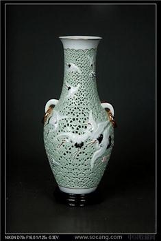 名师王龙才美术陶瓷作品《松鹤》-收藏网