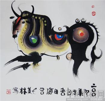 韩美林 牛-收藏网