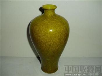 非常漂亮的黄釉瓷瓶-收藏网