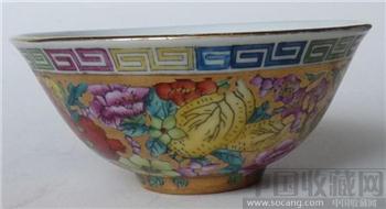 日本回流彩绘中国潮州瓷杯4个-收藏网