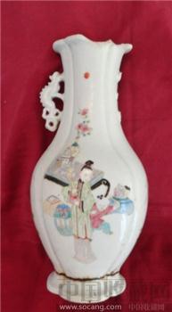 清三娘教子人物扁瓶(与13158722229询-收藏网