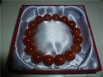 新疆红玛瑙女式手链 -收藏网