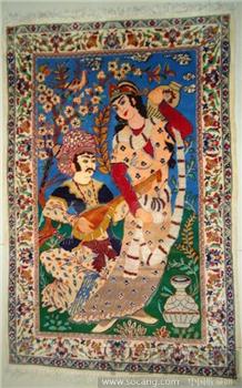 波斯地毯---«波斯人物故事»-收藏网