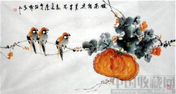 周绍峰·三尺花鸟-收藏网