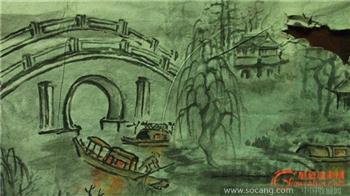1990年一张老山水画 --江枫渔火对愁眠 -收藏网