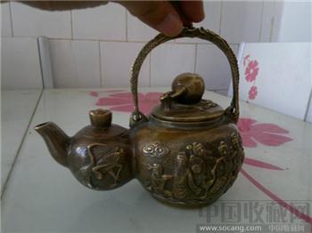 “八仙过海”葫芦状茶壶-收藏网