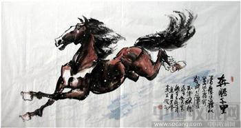 吴峰·六尺走兽马-收藏网