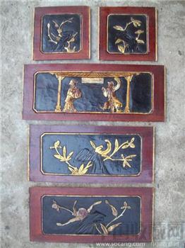金水组雕花板：“佘 太 君 祝 寿” （民国）-收藏网