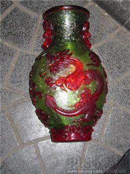 琉璃花瓶-收藏网