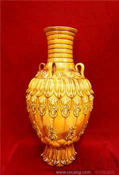 青釉莲花尊（精品陶瓷.高仿）-收藏网
