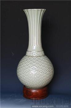 色釉菠萝瓶—唐锡怀设计—王震礼品瓷-收藏网