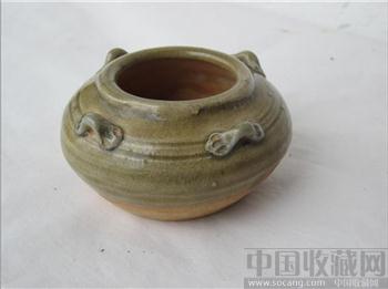 出土隋代越窑青瓷四系罐-收藏网