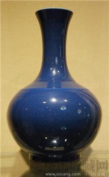 蓝釉赏瓶-收藏网