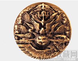 出售上海造币厂出的天空大铜章1枚证书齐全全品-收藏网