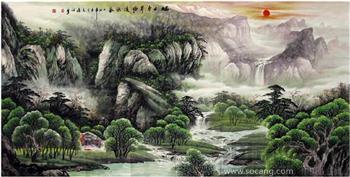 李志远·大八尺山水国画-收藏网