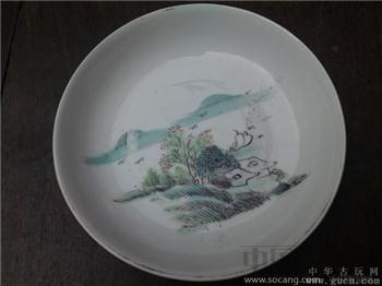 老 清，浅绛彩盘子-收藏网