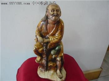 八仙铁拐李瓷朔人物雕像-收藏网