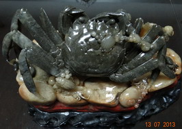 寿山石雕 螃蟹--八方来财-收藏网
