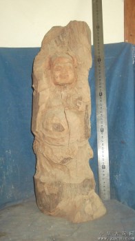 木雕弥勒佛，龙眼木重9斤，包纯手工雕刻-收藏网