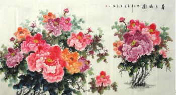王志·六尺花鸟牡丹-收藏网