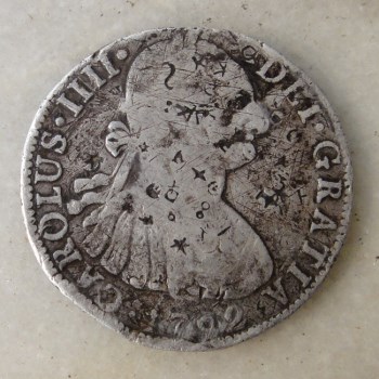 西班牙早期银币1792年-收藏网
