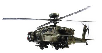 阿帕奇,阿帕契Apache武装直升机全仿真铁艺模型-收藏网