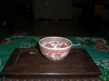 明代釉里红 瓷碗-收藏网