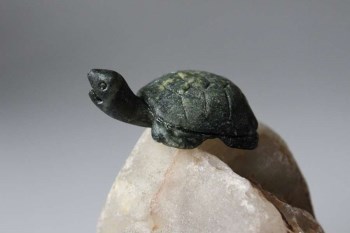 独玉巧雕巴西龟-收藏网