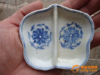 全品包老，乾隆青花富贵团花小笔舔 -收藏网