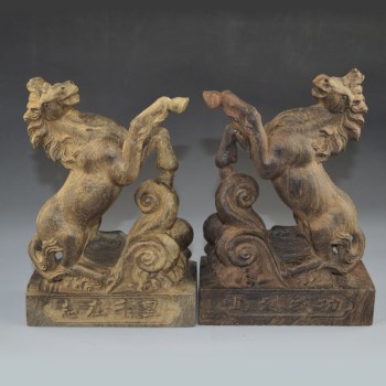 越南天然沉香木雕 木制工艺品摆件 生肖 马到成功 马年必备-收藏网