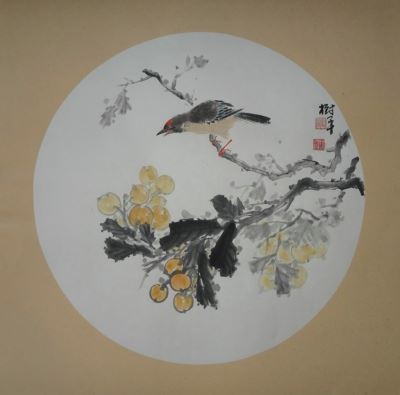 画家张淑平花鸟画扇面小品-潍坊翰墨轩艺术画廊-收藏网