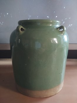 四系绿釉罐-收藏网