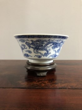  清代青花瓷器宫碗-收藏网